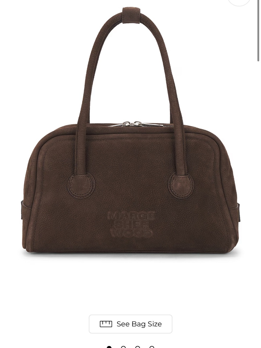 Margiela Brown Suede Dome Satchel